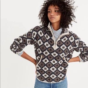 NWT Madewell Sherpa Popover in Cloud-M-Ret. $158